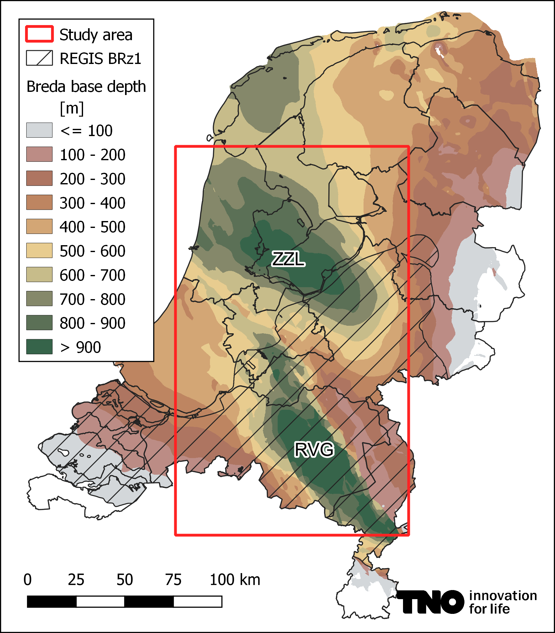 breda base depth