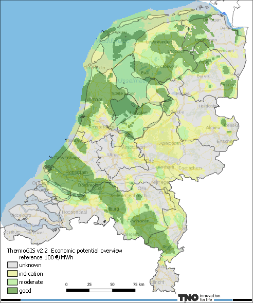 economic potential overview 100 €/MWh